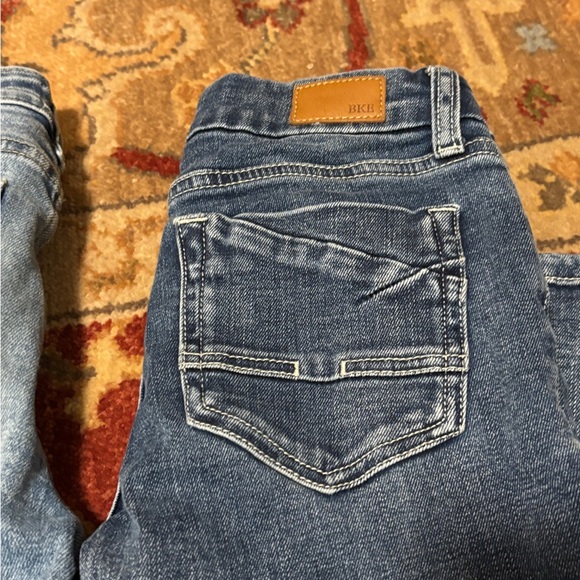 BKE Girls 12 Bootleg Jeans in Light Blue and Dark Blue (Two Pair) - Picture 6 of 10